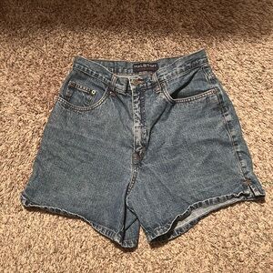 Y2K 90s Halston Jeanswear Blue Denim Jean Basic Shorts
